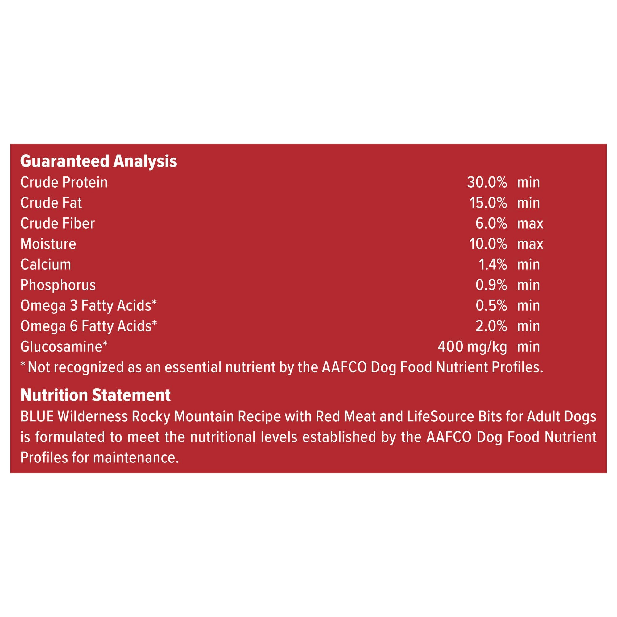 Blue Buffalo Wilderness high-protein formula kibble illustration.