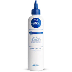Blue Cross Cuticle Remover bottle 8oz demonstrating professional hydration for nails.