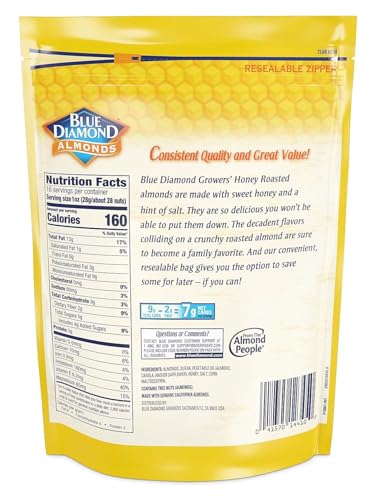 Blue Diamond Almonds honey glaze close-up