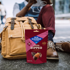 Blue Diamond Almonds oven-roasted without oil offer a simple, natural snack
