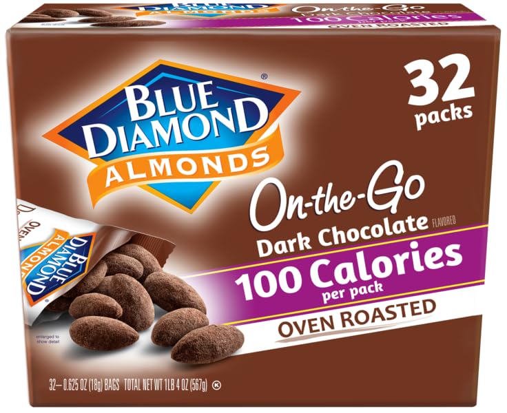 Blue Diamond almonds single-serve pack ready for on-the-go snacking