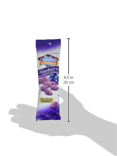 Blue Diamond Blueberry Almonds nuts and berries combo shot.