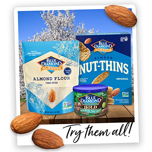 Blue Diamond Elote almonds post-workout snack with protein and fiber.