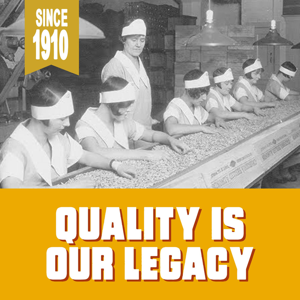 Blue Diamond label close-up, signaling quality and trusted ingredients.