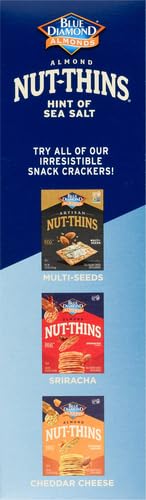 Blue Diamond Nut-Thins serving idea with cheese and fruit.