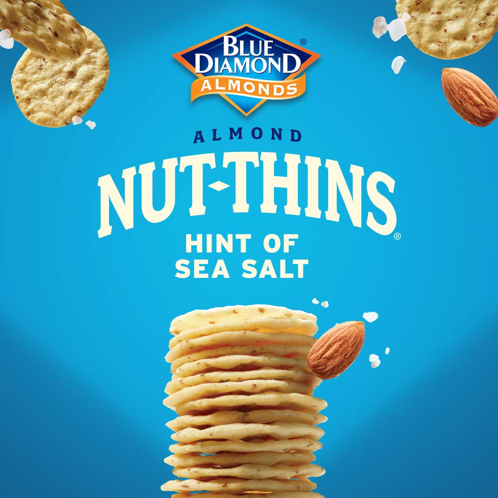 Blue Diamond Nut-Thins base of rice flour and almonds.