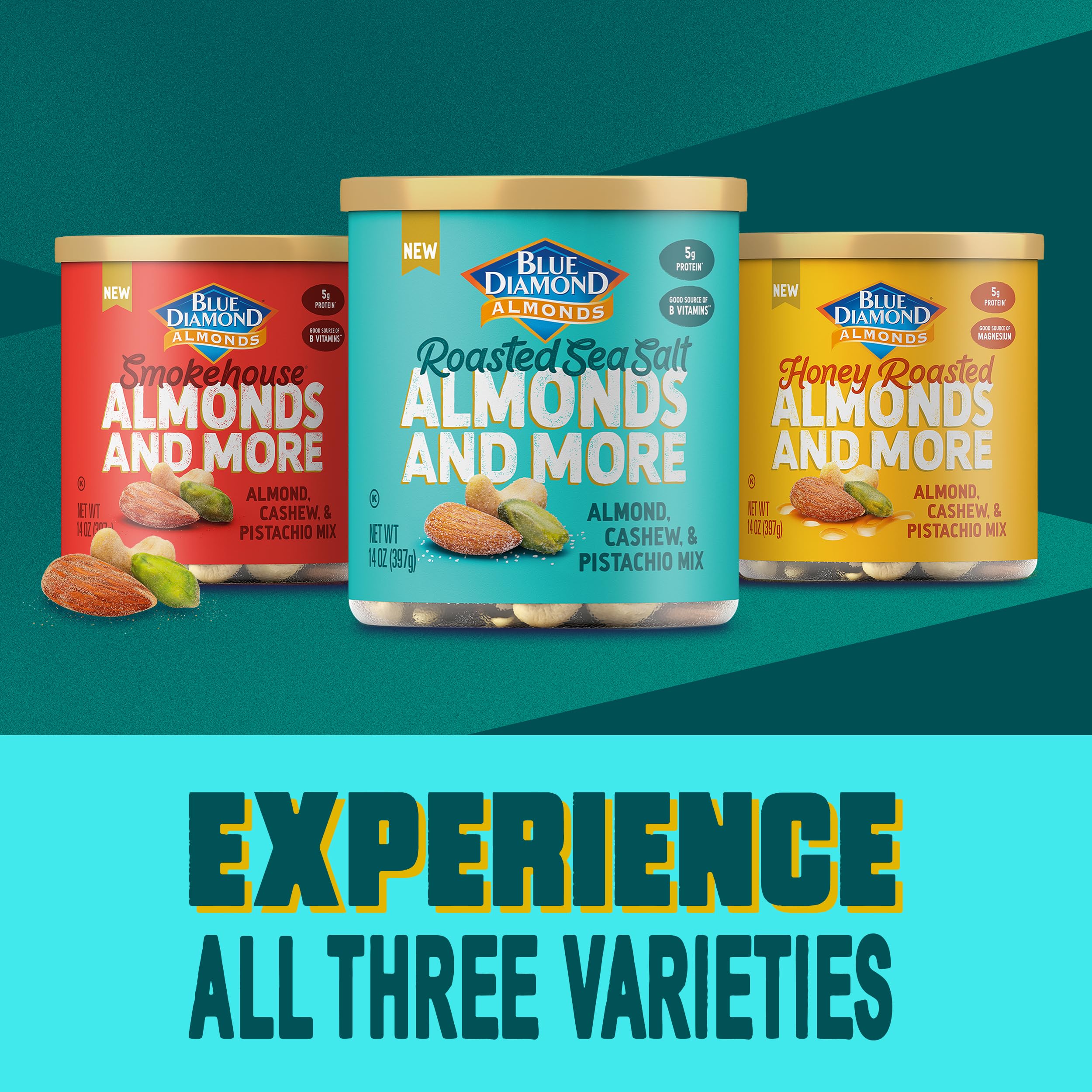 Blue Diamond almonds and nuts gift-style packaging for sharing