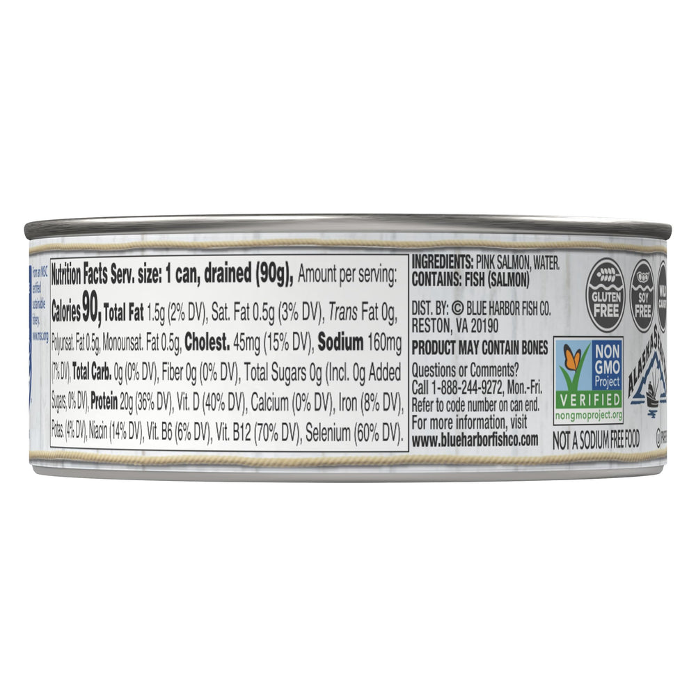Blue Harbor Skinless Boneless Pink Salmon can, ideal for quick sandwiches