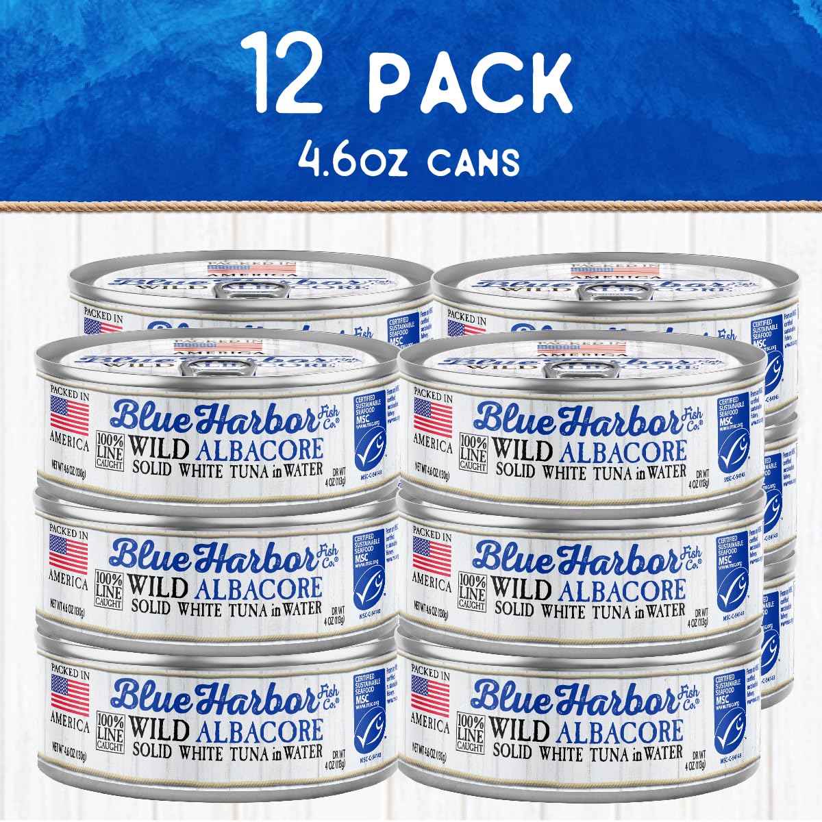 Blue Harbor label shows dolphin-safe and sustainable certifications