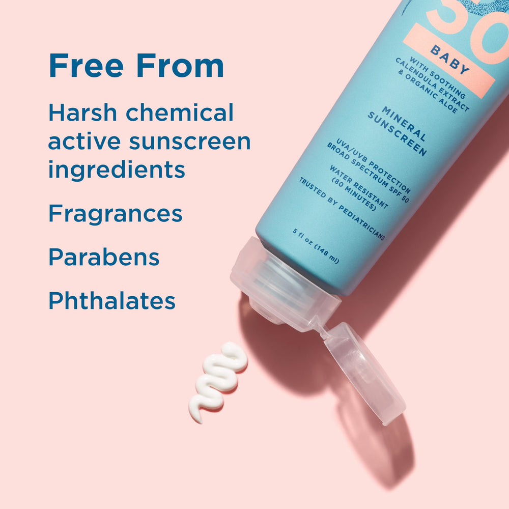 Blue Lizard fragrance-free formula suitable for sensitive baby skin
