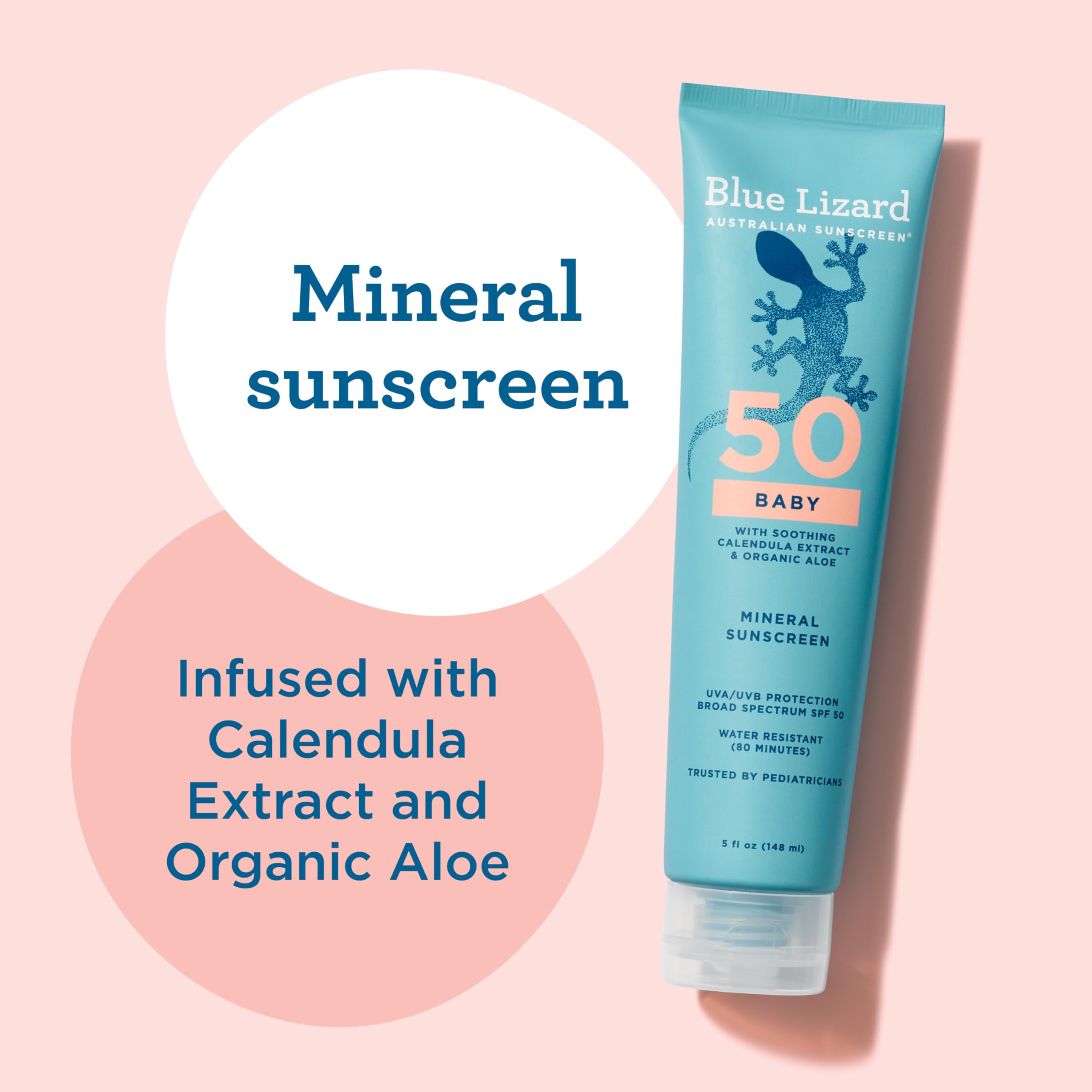 Blue Lizard SPF 50+ mineral sunscreen protects against UV rays
