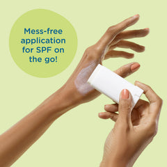 Blue Lizard Kids Mineral Sunscreen Stick in hand for on the go protection