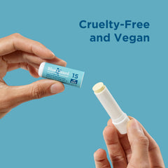 Coconut-scented balm with mineral SPF 15 for outdoor days