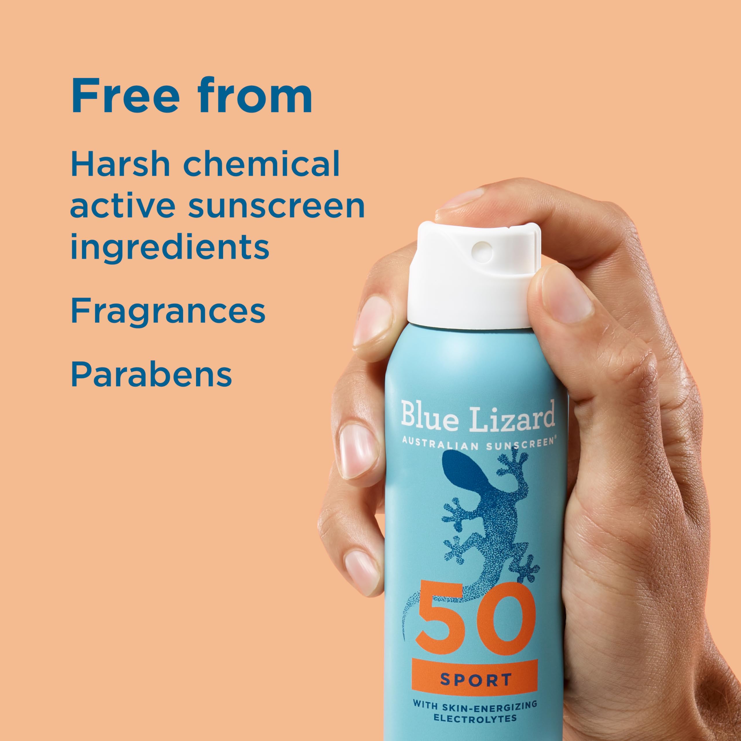 Blue Lizard Sport reef-safe sunscreen protecting aquatic ecosystems.