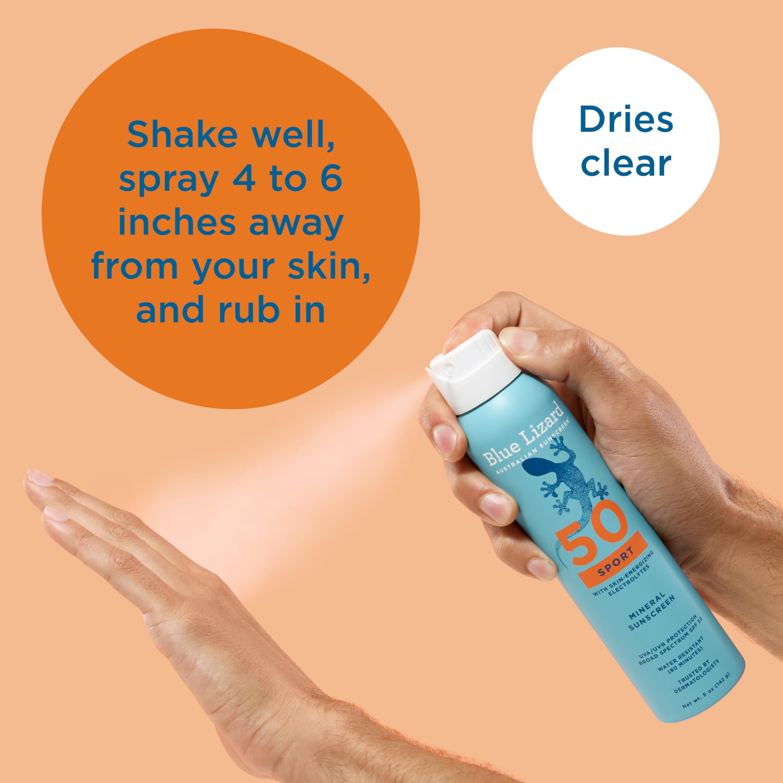 Blue Lizard Sport vegan formula suitable for sensitive skin users.