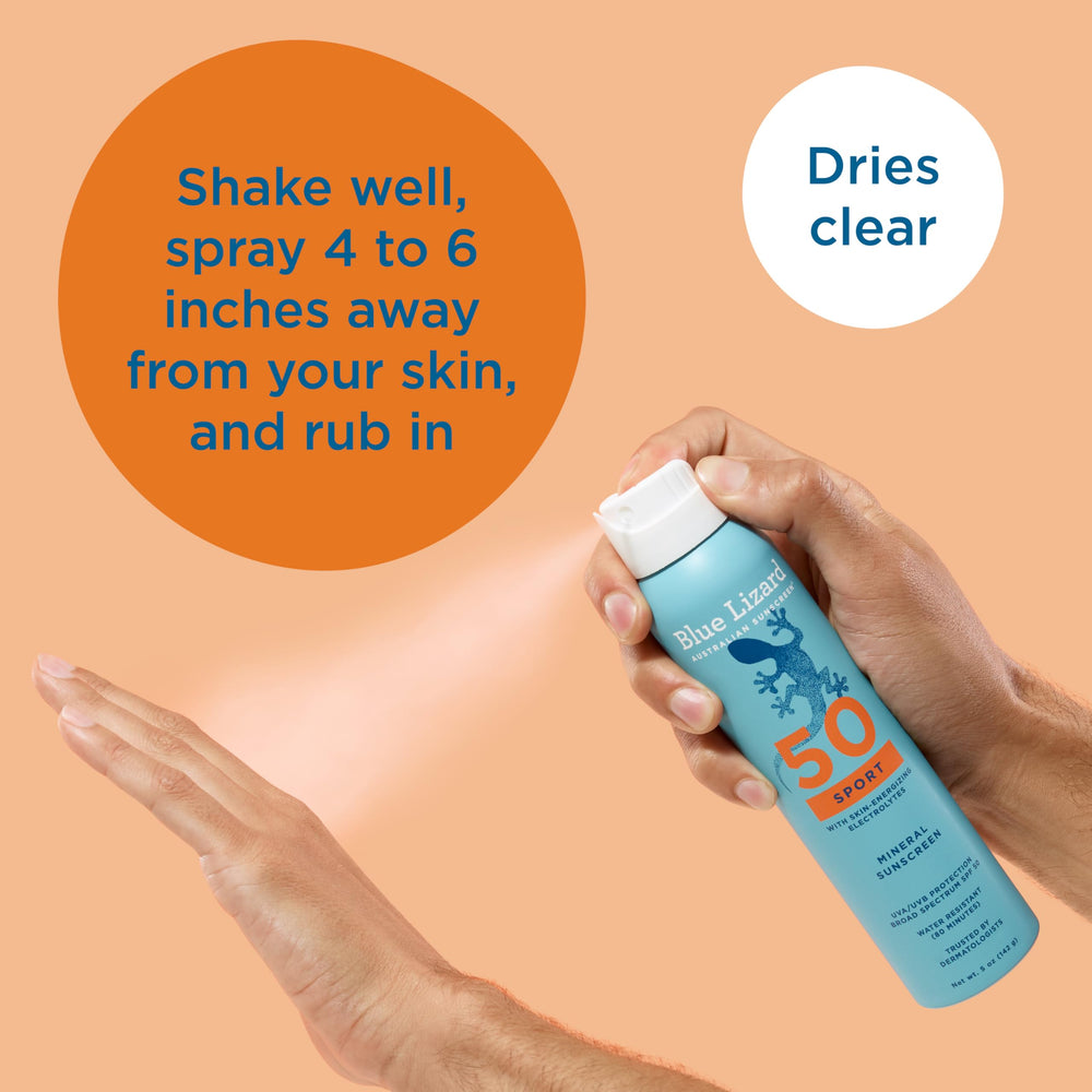 Blue Lizard Sport vegan formula suitable for sensitive skin users.
