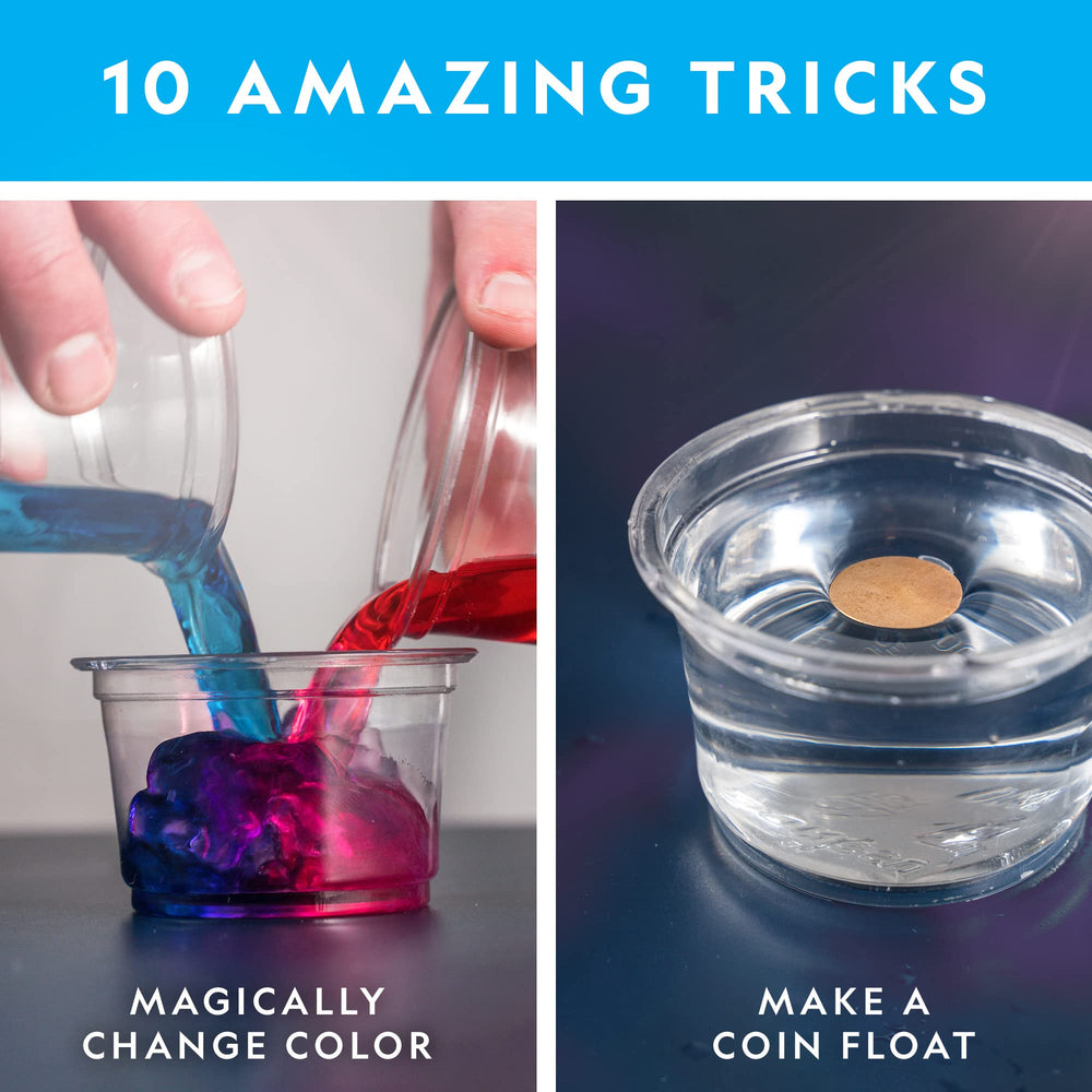 Blue Marble water color-changing trick illustrating simple chemistry concepts
