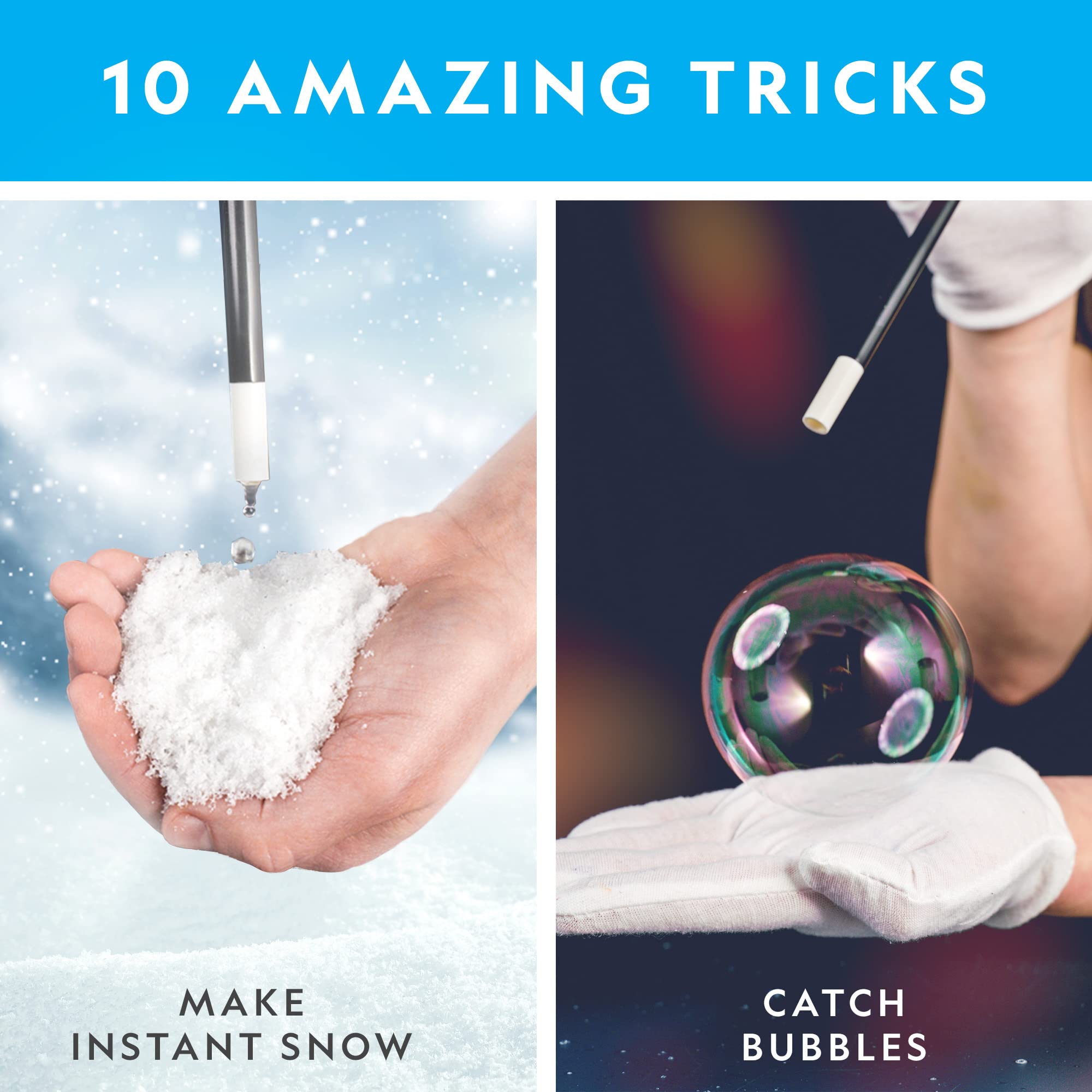 Blue Marble kit with wand and gloves for playful science demonstrations