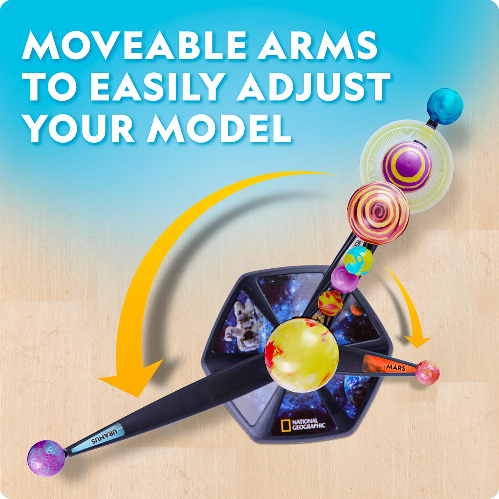 Blue Marble movable arms for adjustable planet positions