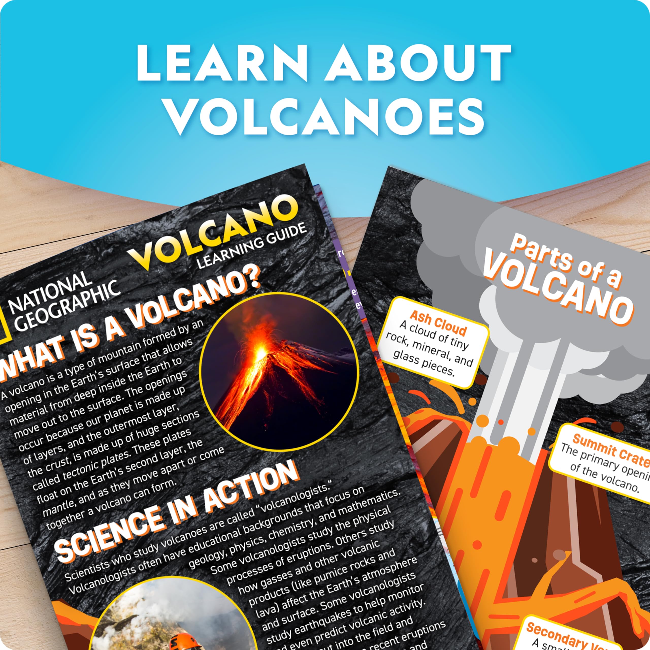 Blue Marble Volcano Kit ideal for homeschool STEM projects and family learning.