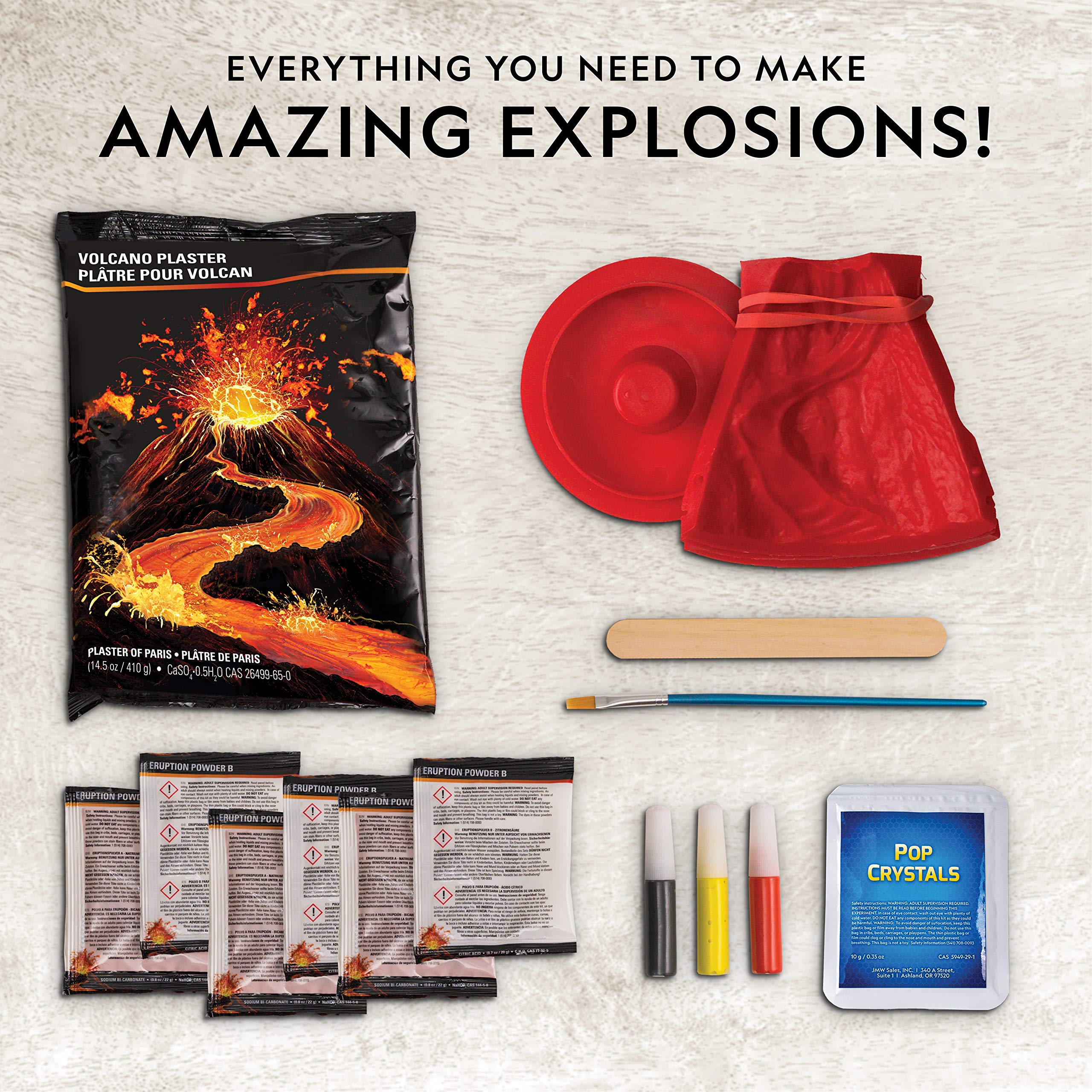 Blue Marble Volcano Kit learning guide supports at-home science exploration.