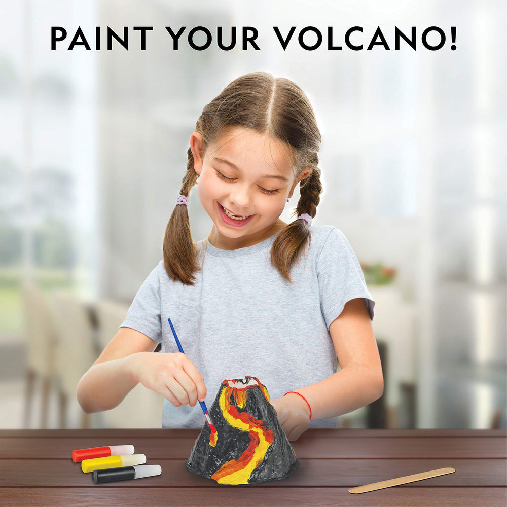 Blue Marble Volcano Kit contains pumice and geode rocks for real volcanic samples.