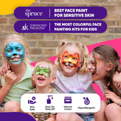 Blue Squid jumbo face paint crayons measure five-and-a-half inches for easy application.