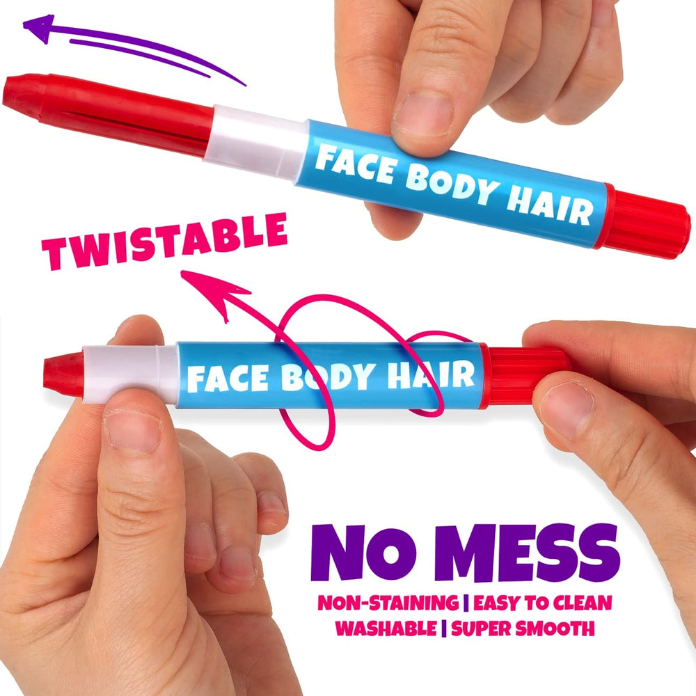 Blue Squid washable face paint sticks ideal for mess-free cleanup.