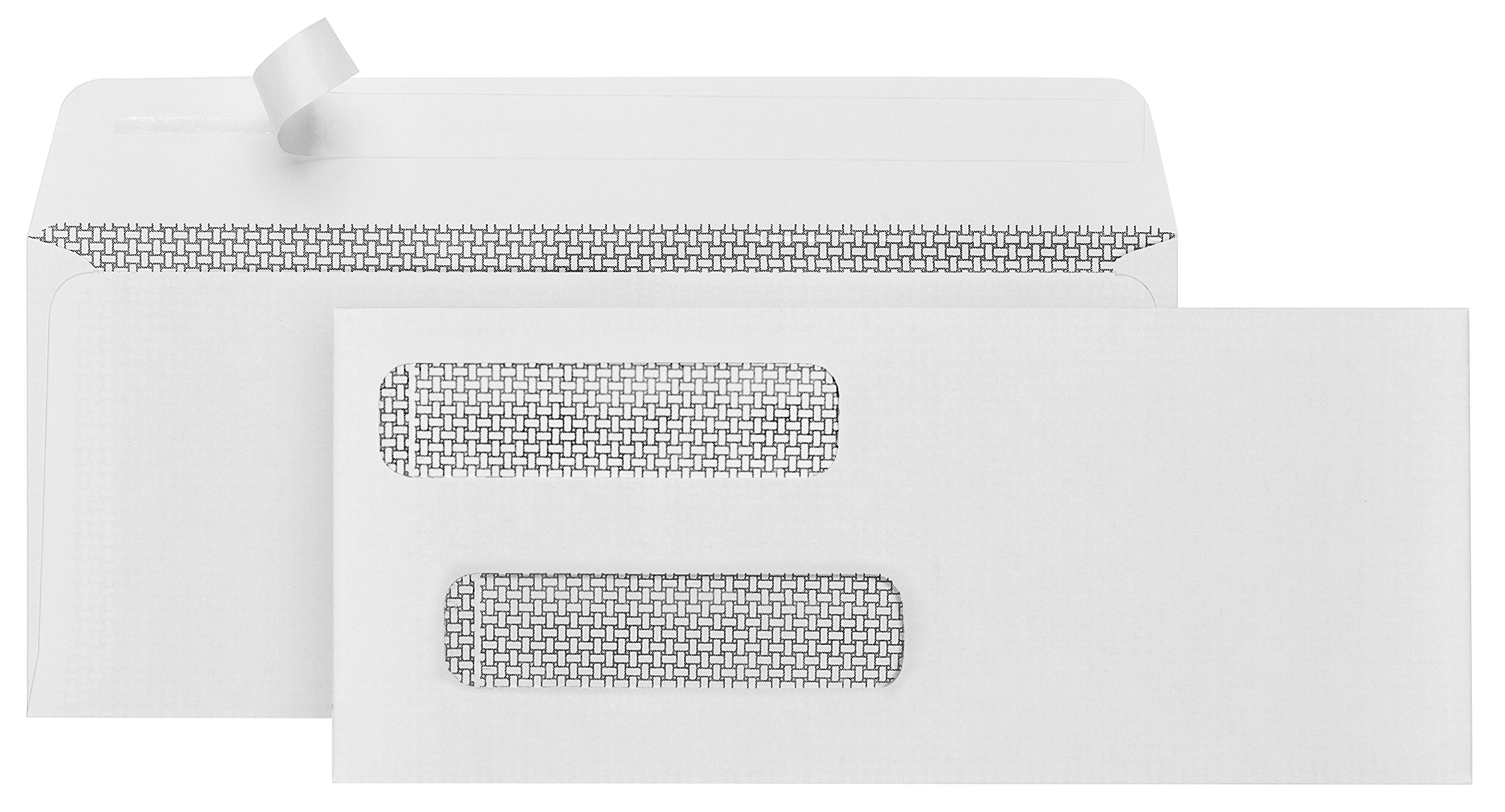 Blue Summit Supplies 5008 self-seal double window envelope with precise alignment for QuickBooks checks.