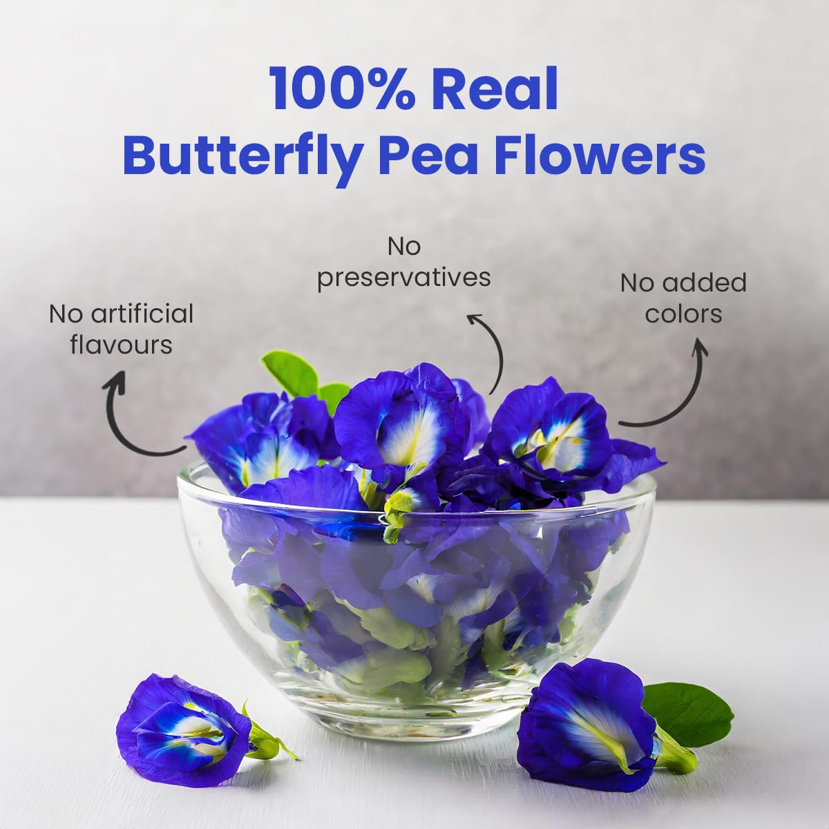 Blue Tea butterfly pea blue latte showcasing color versatility