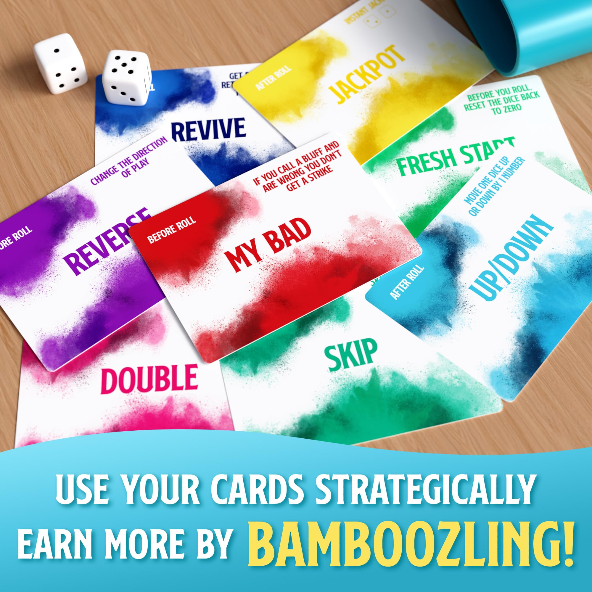 Blue Wasatch Games Bamboozled 15-second setup streamlines start of play