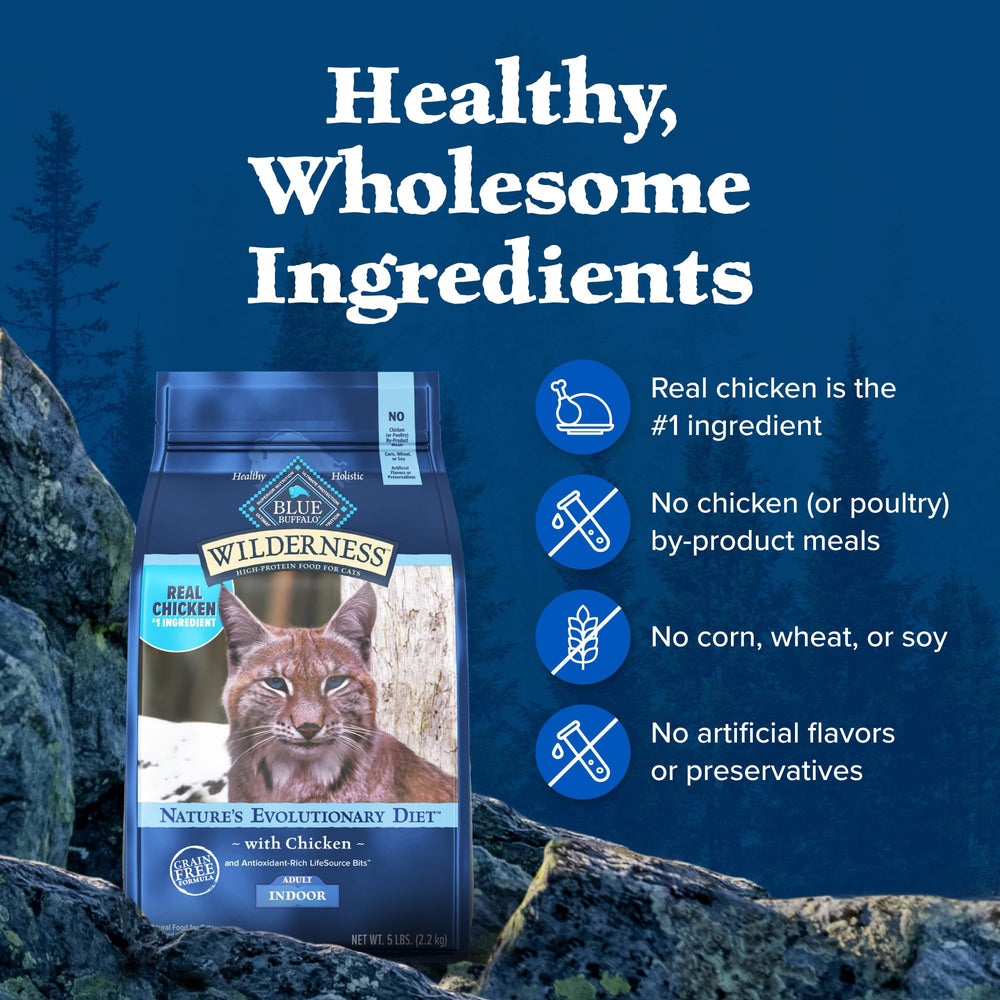 Blue Wilderness no-corn-wheat-soy keeps the ingredient list straightforward.