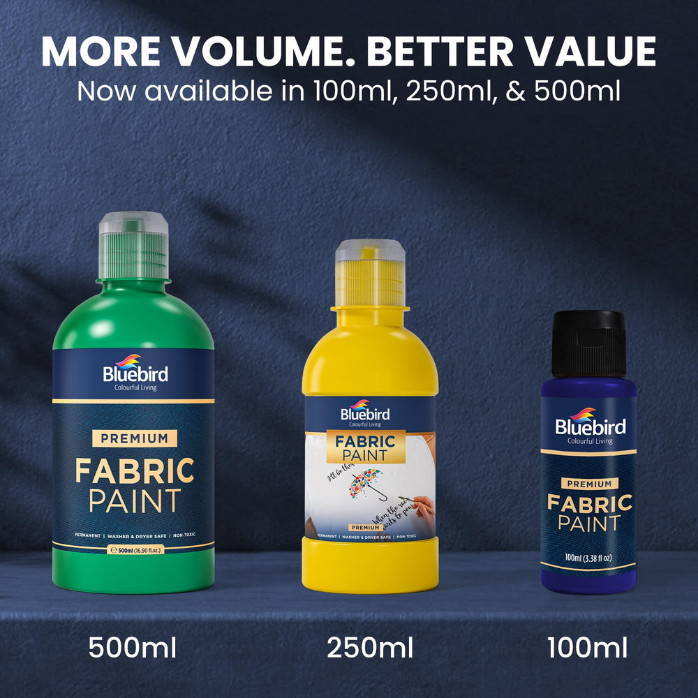 Bluebird fabric paint for Easter decor project—ideal for embellishing textiles with clean lines.