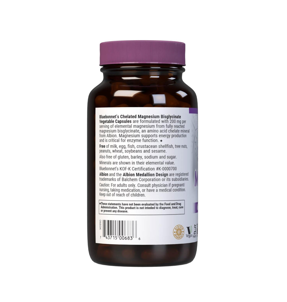 BlueBonnet Albion magnesium bottle on store display for shoppers
