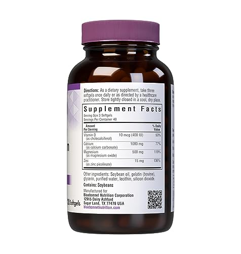 BlueBonnet softgel capsules being poured for easy daily intake