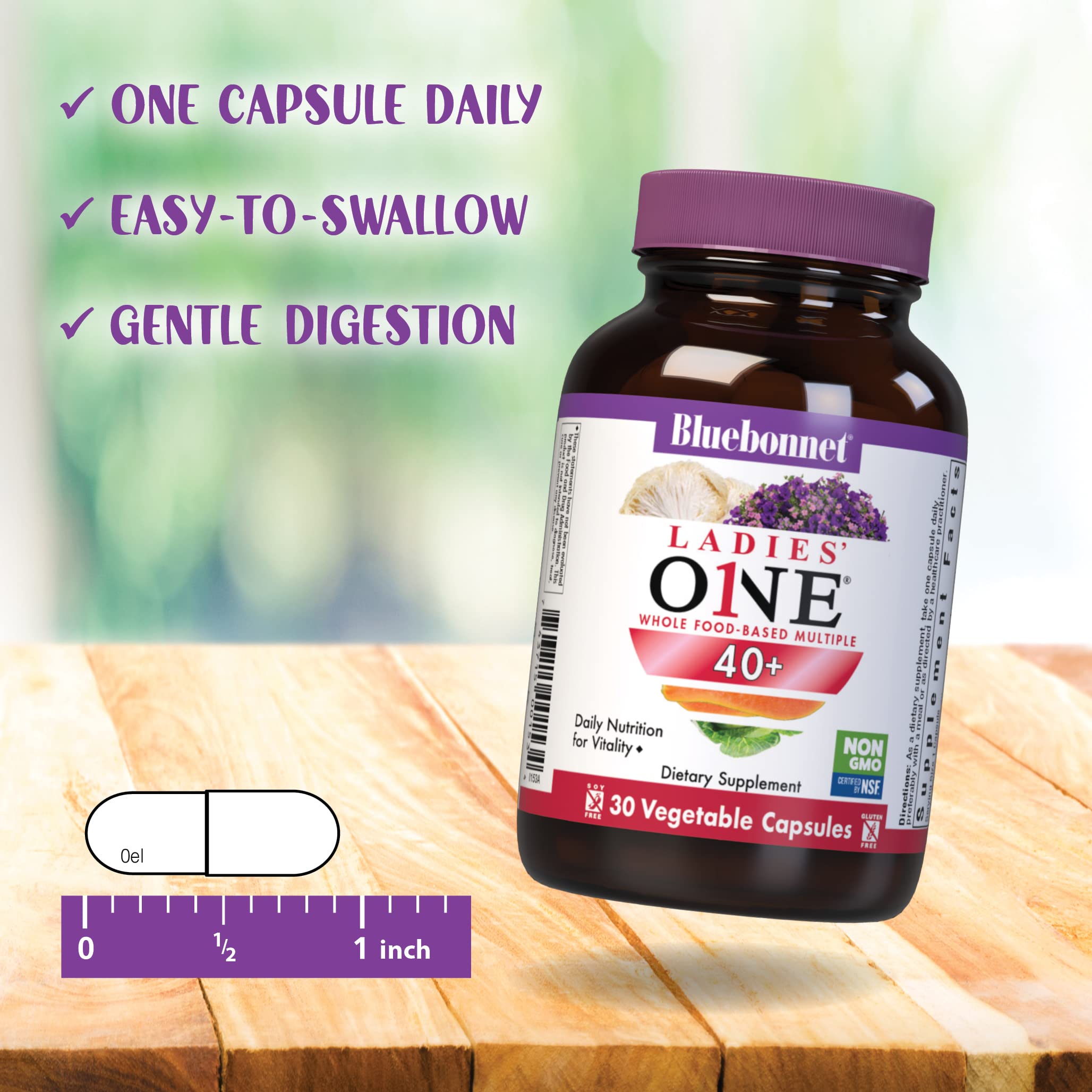 BlueBonnet Ladies' ONE 40+ mk7-vitamin-k2 image emphasizing bioavailable K2 support