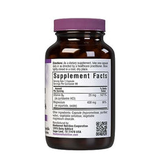 BlueBonnet bottle cap close-up highlighting dosage details and seal