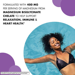 Close-up of BlueBonnet label showing 400 mg elemental magnesium content