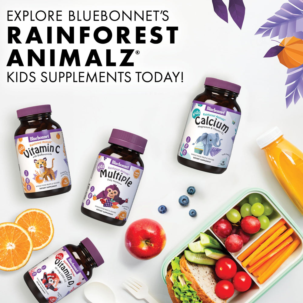 BlueBonnet Rainforest Animalz allergy-friendly claim: gluten-free and dairy-free.
