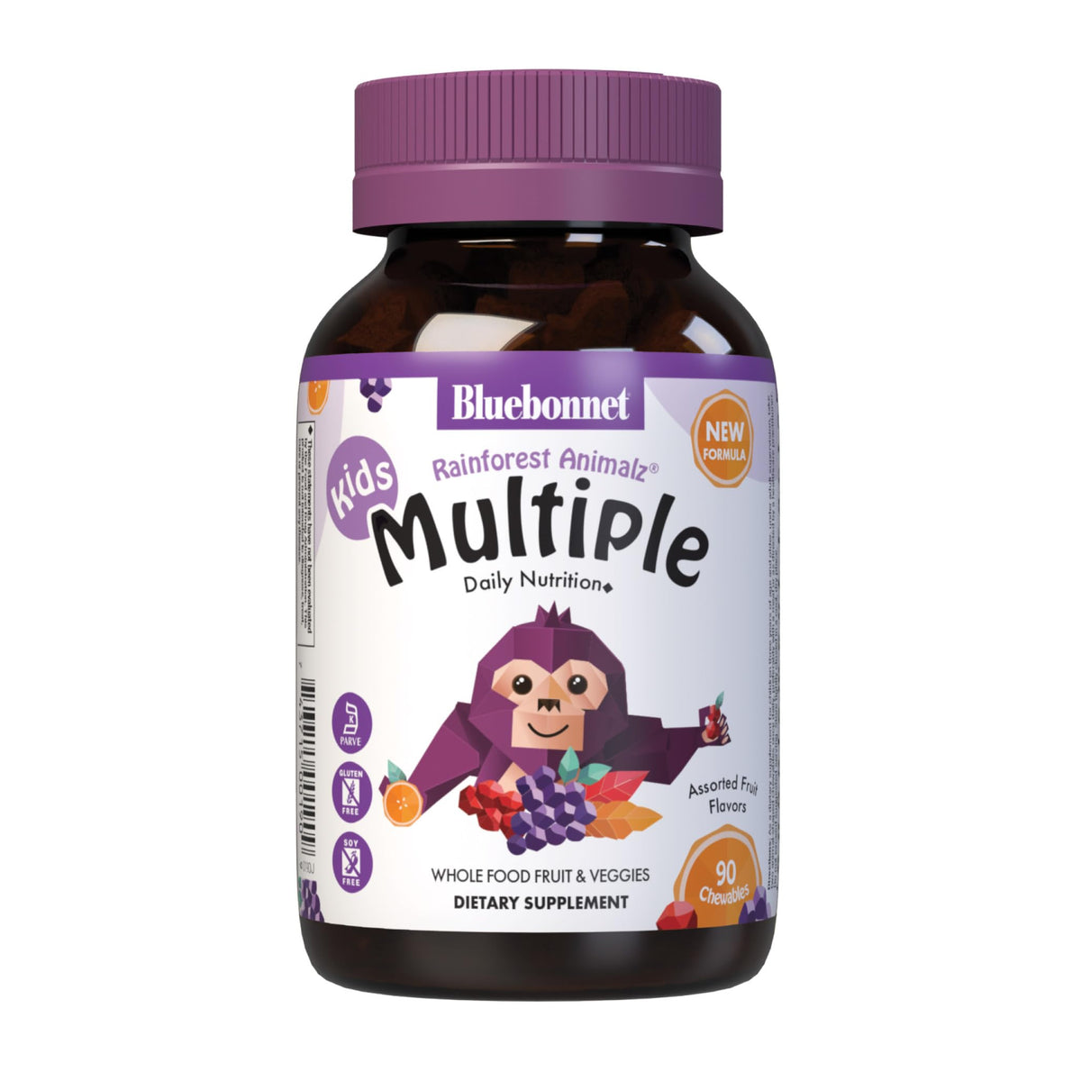 BlueBonnet Rainforest Animalz bottle for easy daily kid nutrition.