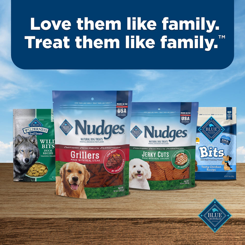 Blue Buffalo Nudges naturally delicious dog treats for everyday moments