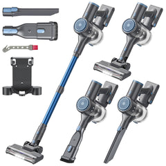 BlueEpic cordless vacuum 40kPa suction for deep cleaning on carpets.