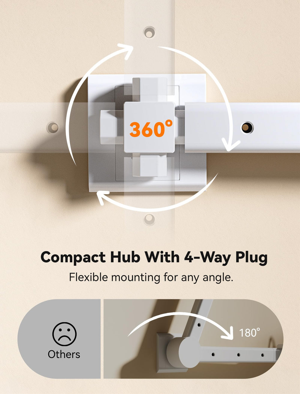 Blueera installation options include screws or adhesive strips for secure mounting.
