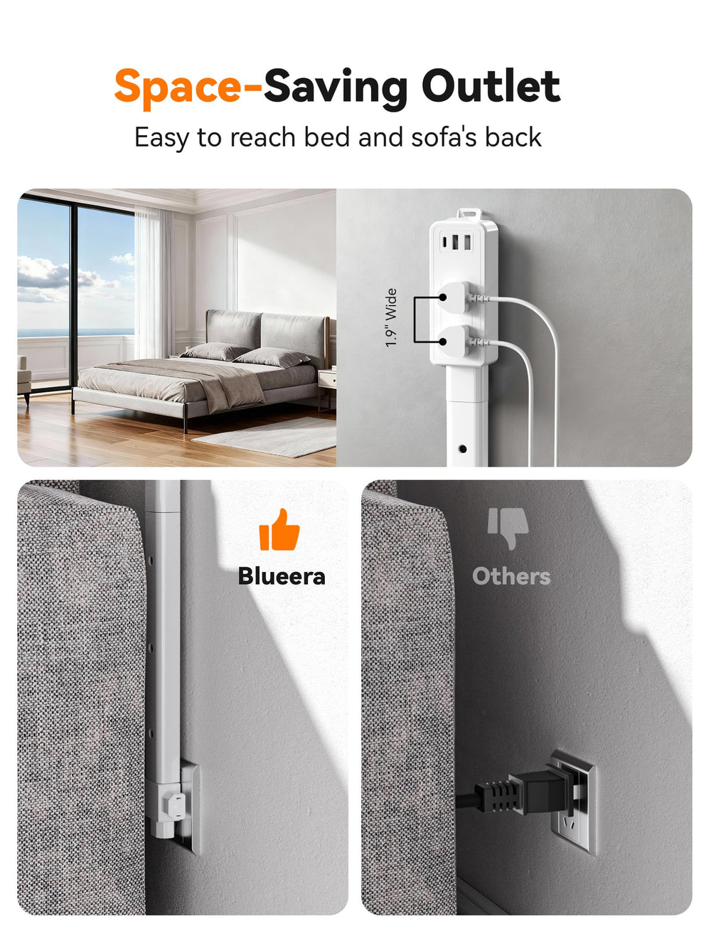 Blueera USB-A ports on the extender support multiple gadgets at once.