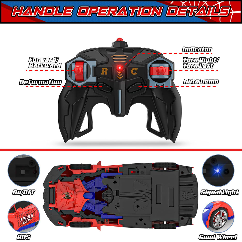 BLUEJAY Transform RC Car package-content shows complete set for immediate fun.