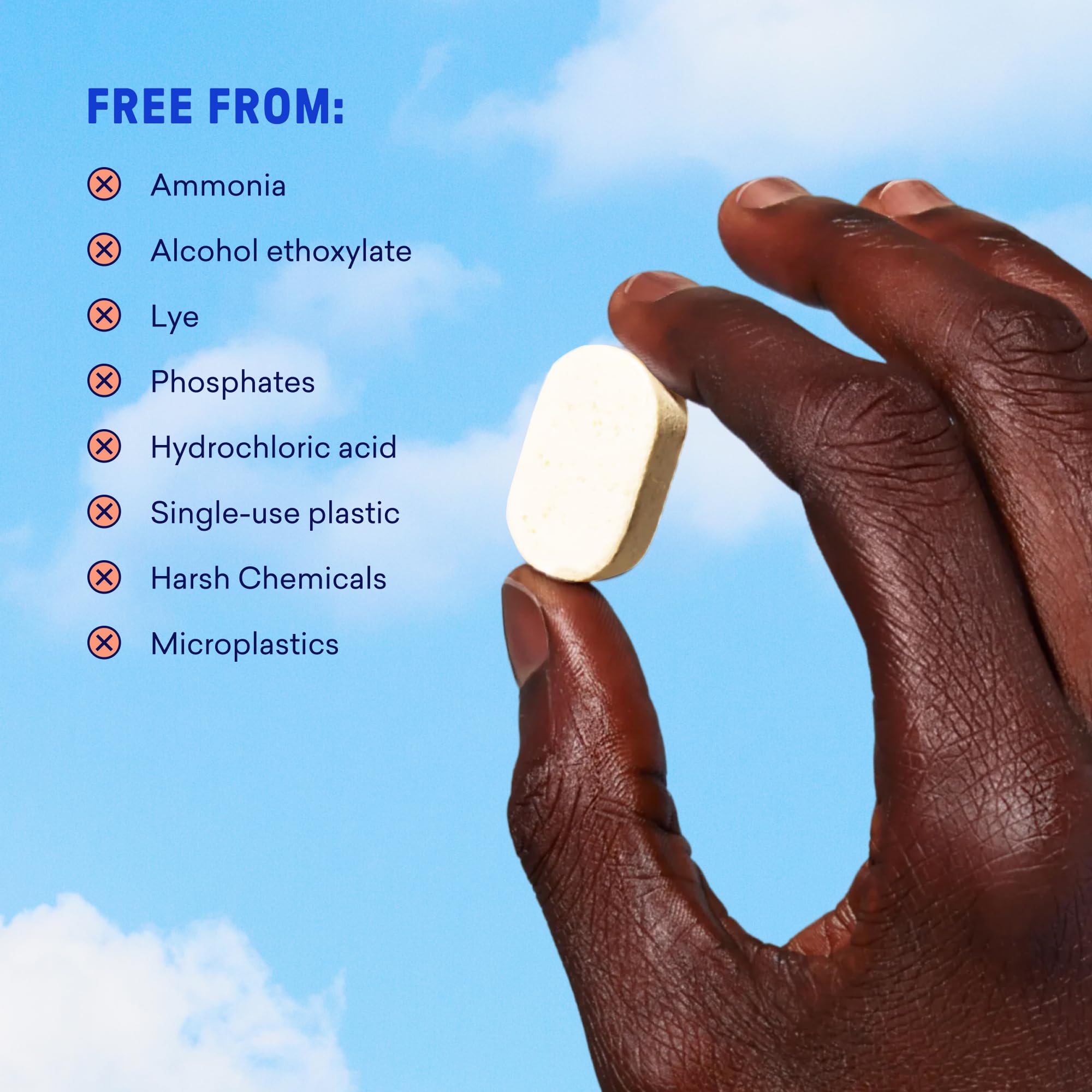 BLUELAND eco-friendly, plastic-free packaging highlights sustainability.