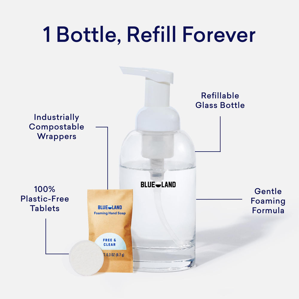 BLUELAND iris agave scent bouquet adds a fresh floral aroma to handwashing.
