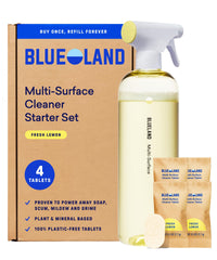 BLUELAND multi-surface cleaner starter bottle for safe all-purpose cleaning.