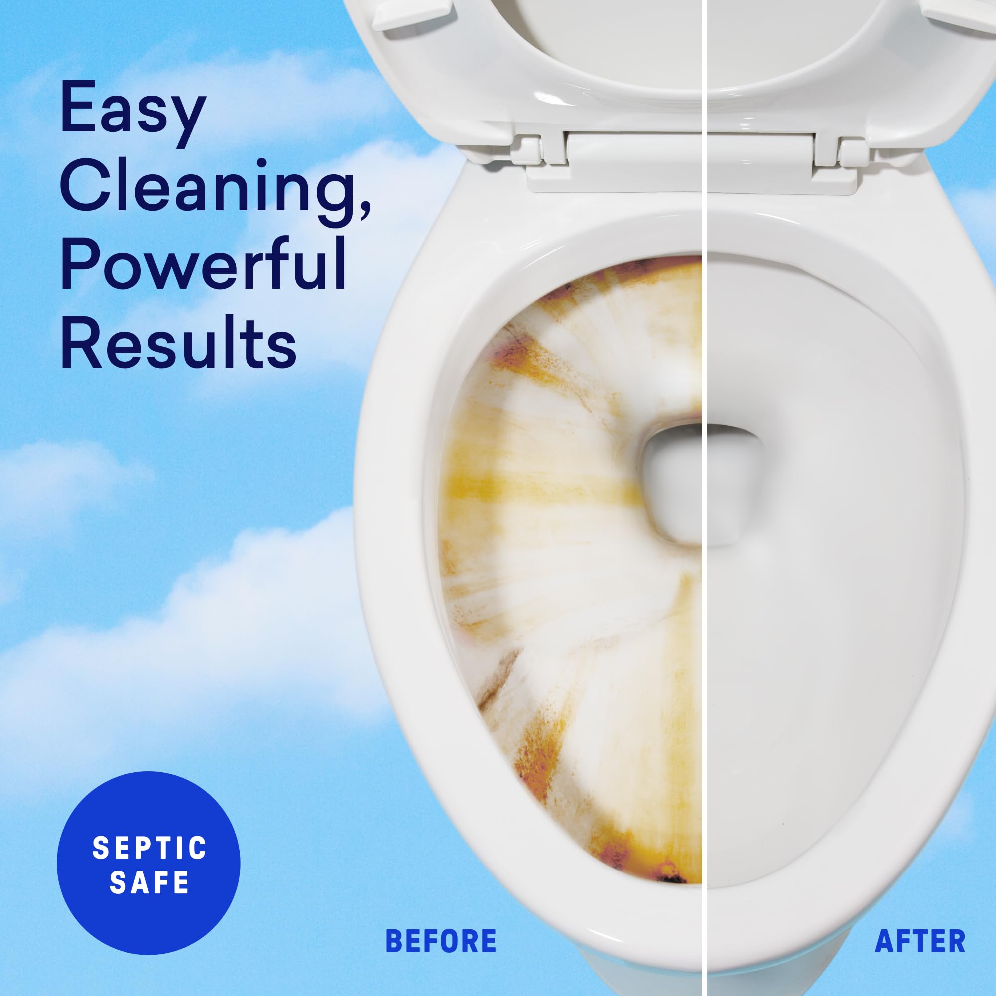 Plant-based cleaning power in BLUELAND tablets for toilets