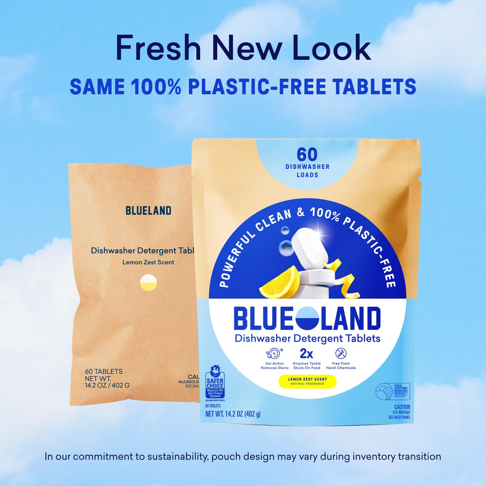 Blueland plastic-free pods offer an eco-friendly alternative.